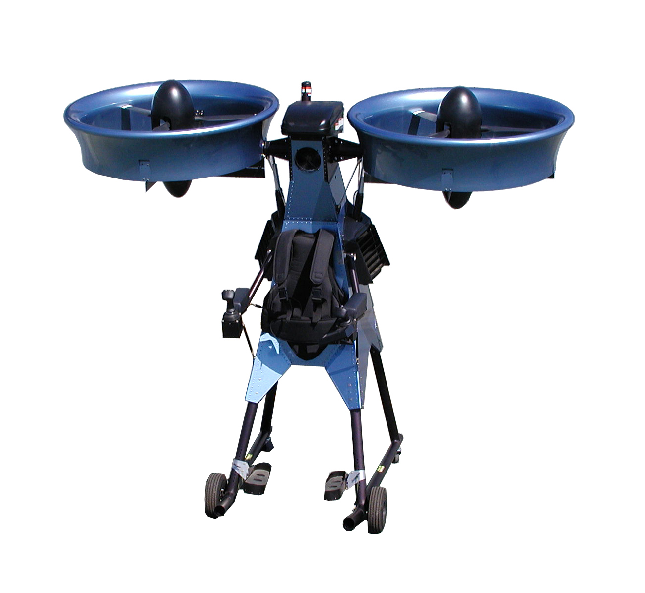 SoloTrek Springtail hybrid-electric VTOL backpack personal flying device SoloTrek Springtail hybrid-electric VTOL backpack personal flying device